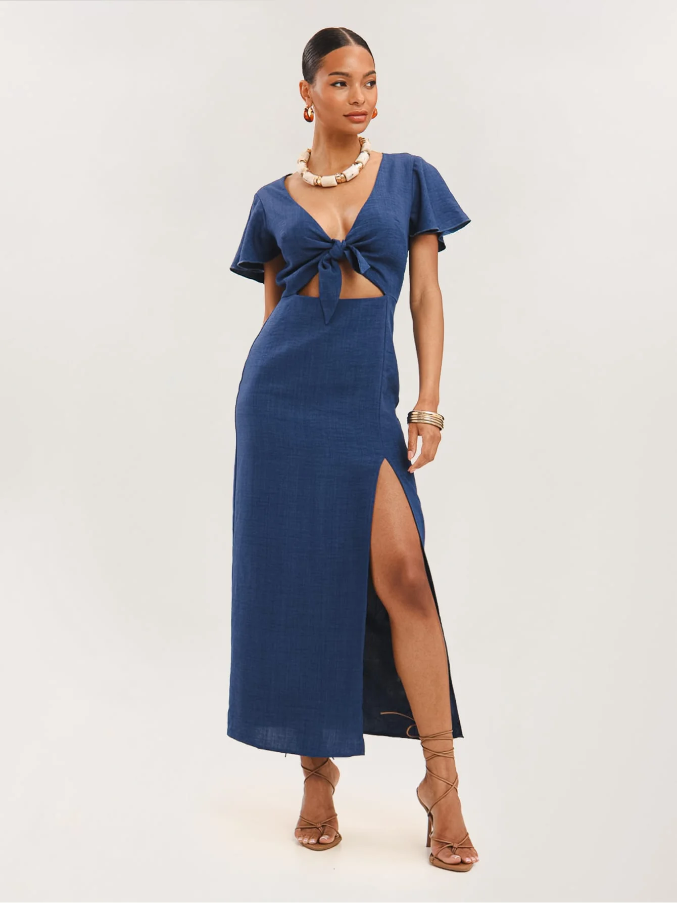 Lily Dress in Navy