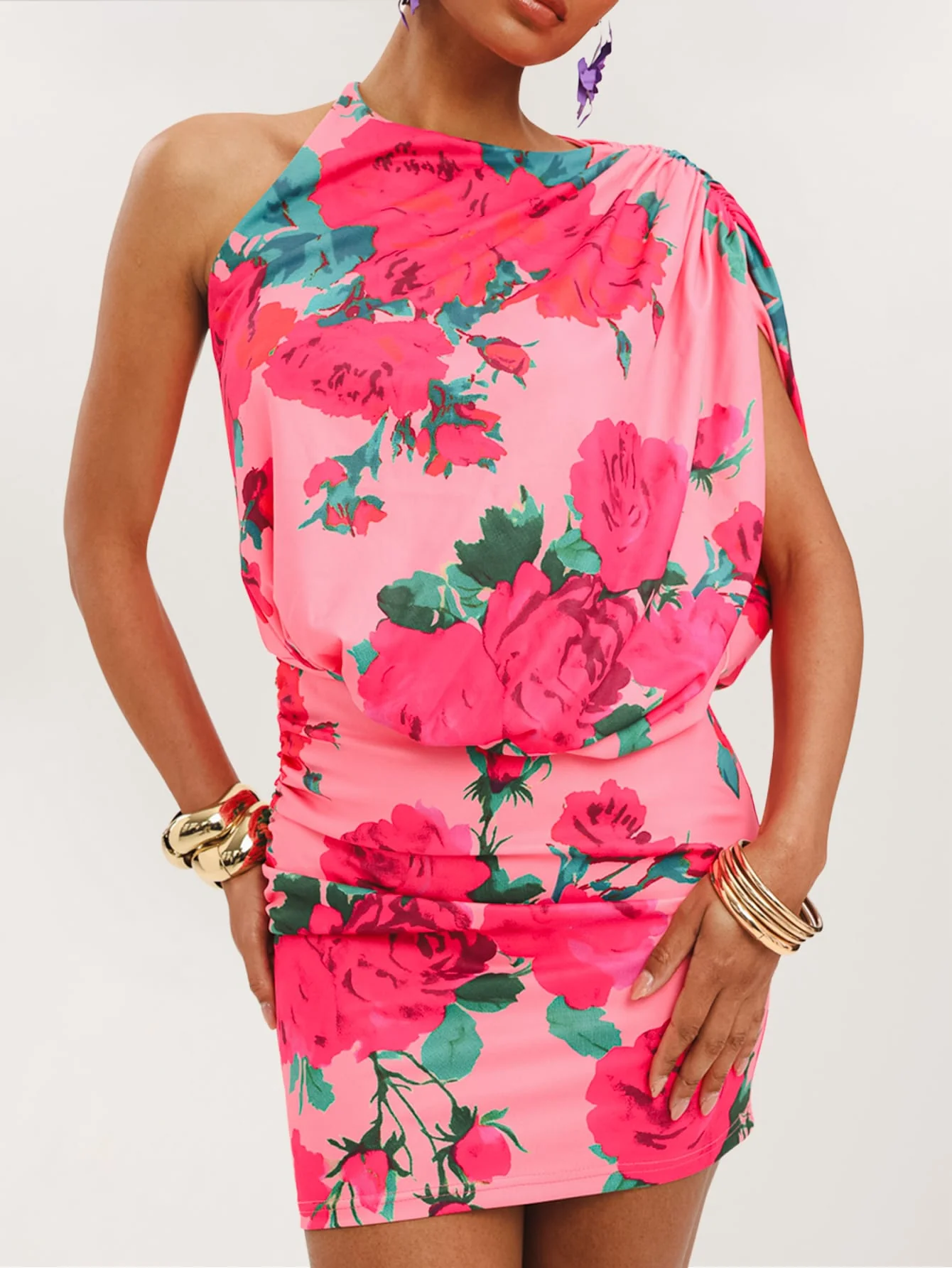 Belvenza Dress in Pink Rose - Image 3