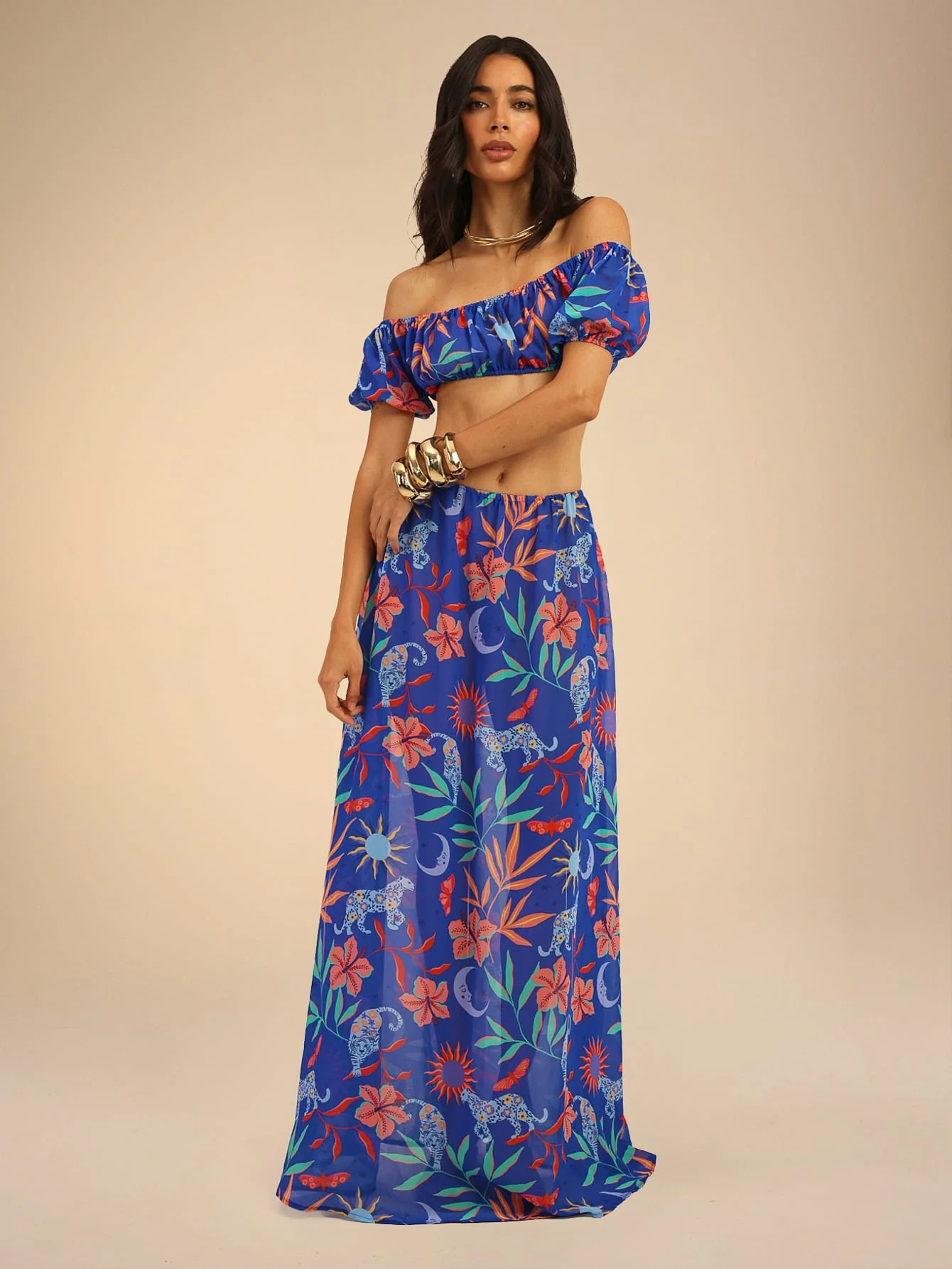 Daisy Co-ord in Ibiza Tropic