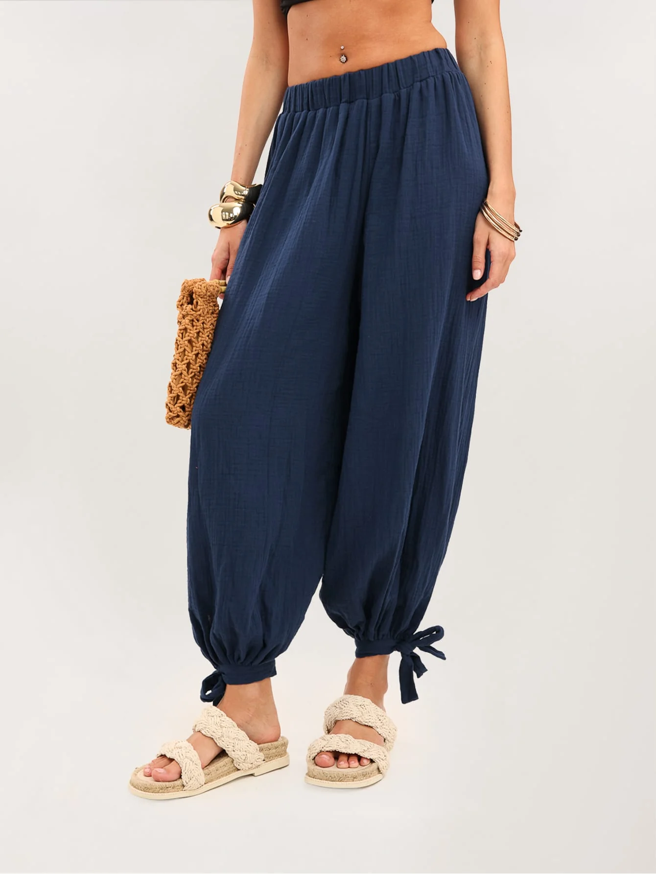 Calenia Trousers in Blue - Image 5