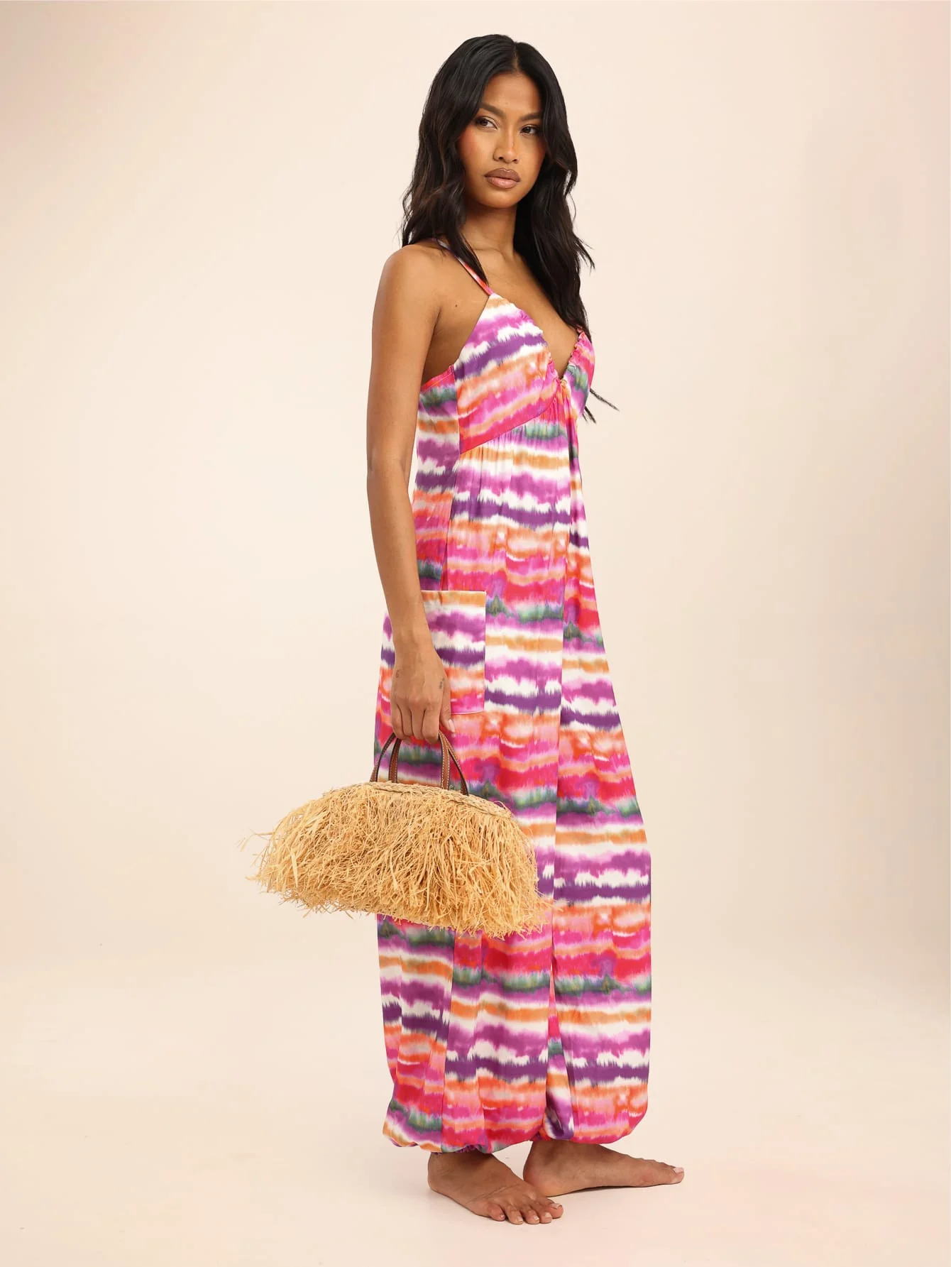 Sabria Jumpsuit in Sunset Stripe - Image 4