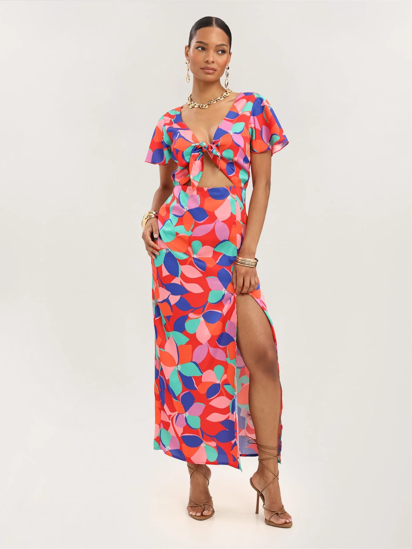 Lily Dress in Rose Petals