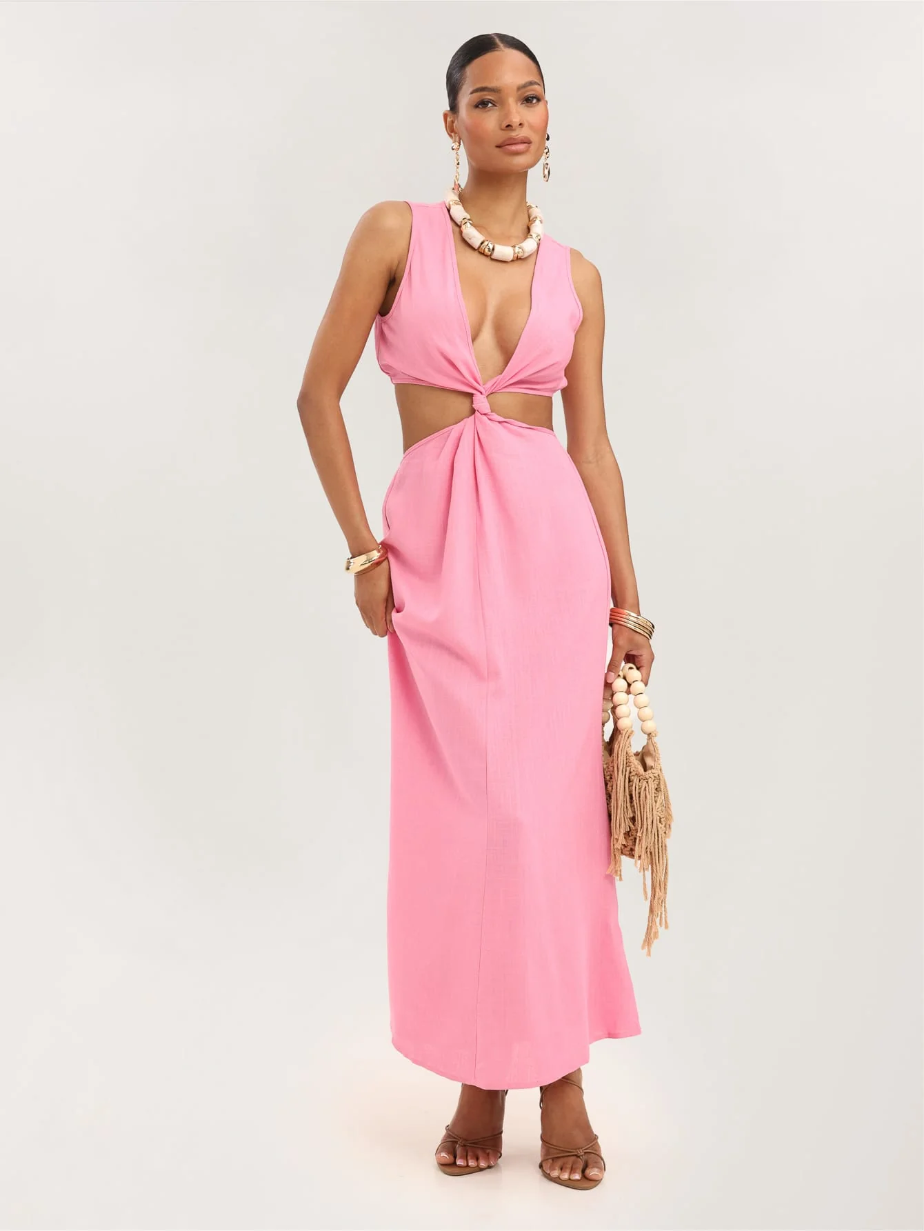 Lycia Dress in Candy Pink - Image 5