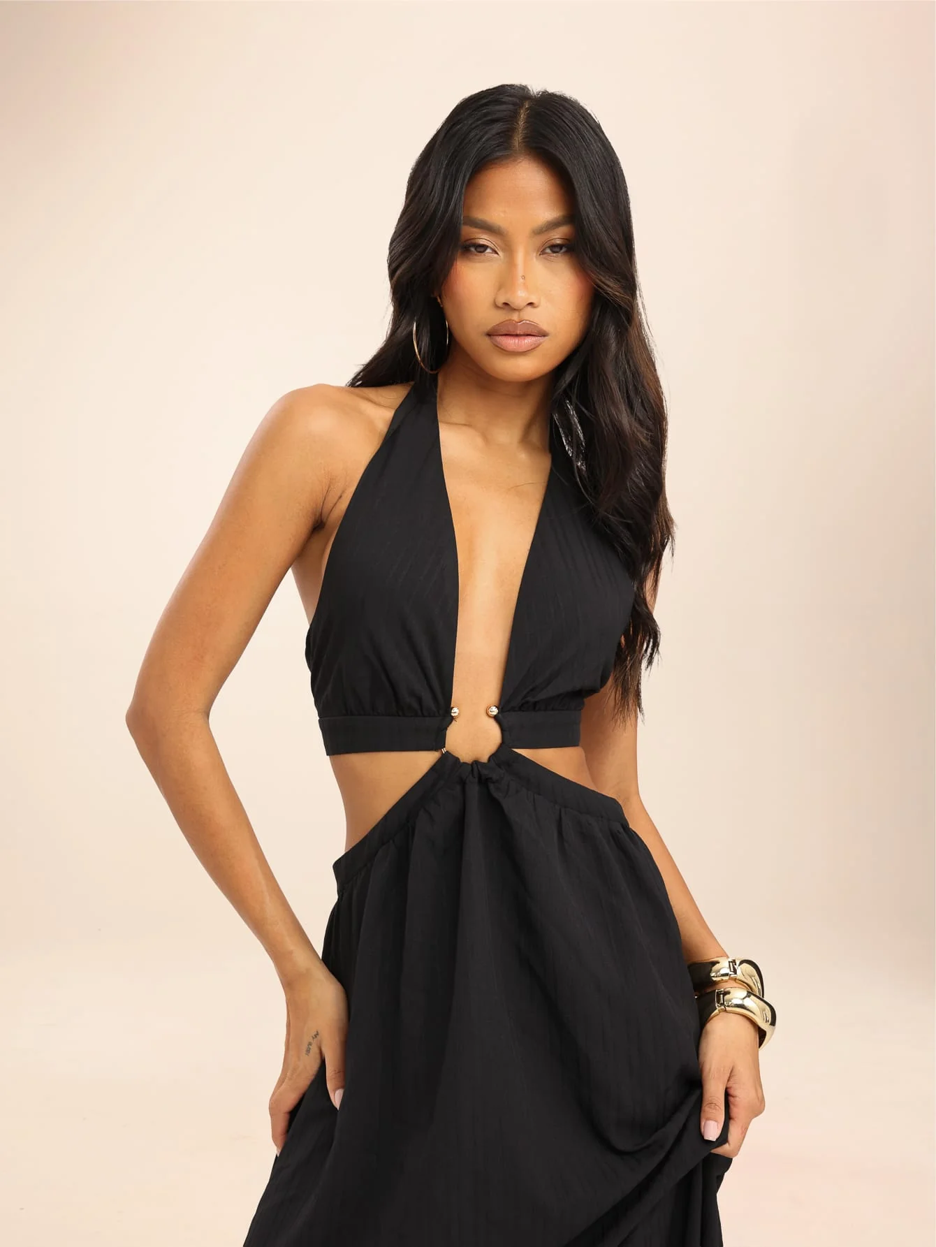 Stella Dress in Black - Image 3